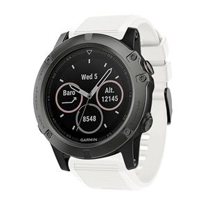 Strap-it Garmin Fenix 3 siliconen bandje (wit)