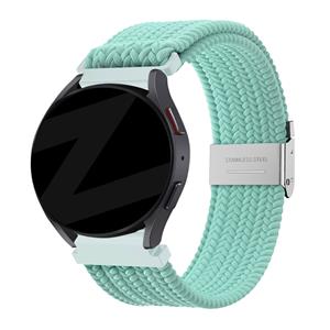 Bandz Samsung Galaxy Watch 4 Classic 46mm gevlochten nylon band (turquoise)