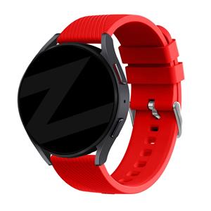 Bandz Fossil Gen 5e - 44mm siliconen band 'Deluxe' (rood)