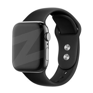 Bandz Apple Watch Dual Snap siliconen band (zwart)