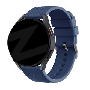 Bandz Huawei Watch GT 3 Pro 46mm siliconen band 'Deluxe' (donkerblauw)
