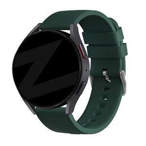 Bandz Huawei Watch 3 (Pro) siliconen band 'Deluxe' (donkergroen)