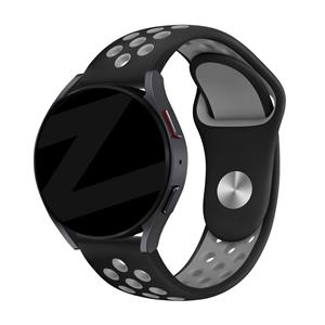 Bandz Samsung Galaxy Watch 6 44mm sport band 'Deluxe' (zwart/grijs)