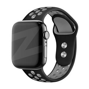 Bandz Apple Watch Dual Snap sport band (zwart/grijs)