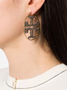 Tory Burch Miller crystal-embellished earrings - Goud