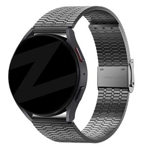 Bandz Huawei Watch GT 3 Pro 46mm verstelbare stalen band (zwart)