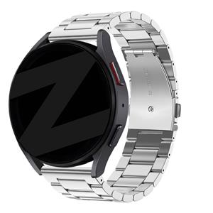 Bandz Huawei Watch GT 3 Pro 46mm stalen band 'Classic' (zilver)