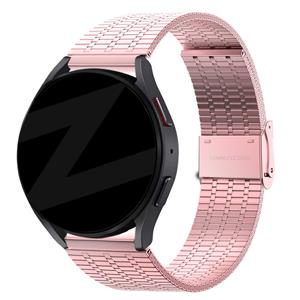 Bandz Samsung Galaxy Watch Active verstelbare stalen band (roze)
