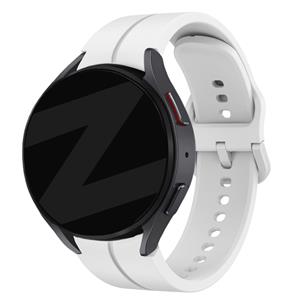 Bandz Samsung Galaxy Watch 6 Classic 43mm siliconen band 'Extreme' (wit)