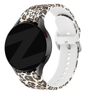 Bandz Samsung Galaxy Watch 6 Classic 43mm siliconen band 'Leopard'