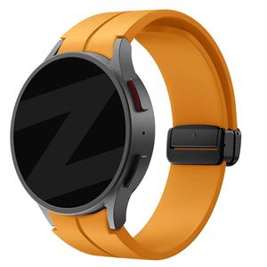 Bandz Samsung Galaxy Watch 6 - 40mm siliconen band met D-Buckle (geel)