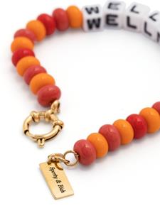 Sporty & Rich Wellness bead bracelet - Oranje