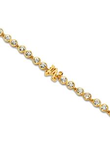 Palm Angels crystal-embellished monogram bracelet - Goud