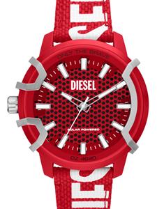 Diesel Griffed Solar 48mm horloge - Rood