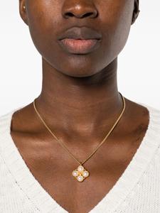 Kenneth Jay Lane pearl-pendant cable-link necklace - Goud