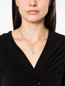 Tory Burch pearl-pendant layered necklace - Goud
