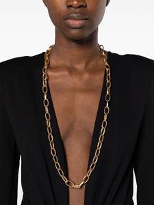 Kenneth Jay Lane satin-finish chain necklace - Goud