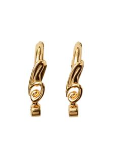 Burberry hook pavé earrings - Goud