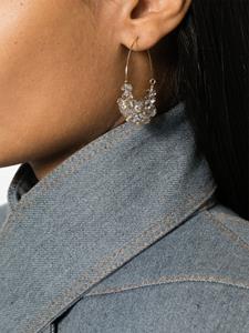 ISABEL MARANT Polly crystal-embellished hoop earrings - Goud