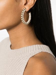 ISABEL MARANT knotted hoop earrings - Beige