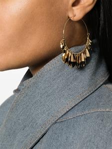 ISABEL MARANT Shiny Leaf hoop earrings - Goud