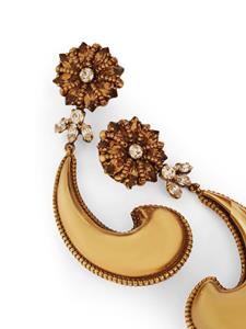ETRO crystal-embellished paisley earrings - Goud
