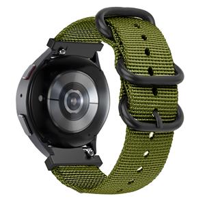 Bandz Huawei Watch GT 2 42mm nylon band met gesp (groen)