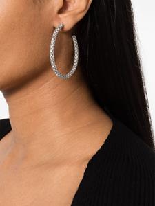 Amina Muaddi Cameron crystal-embellished earrings - Zilver