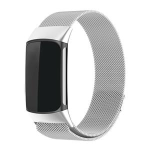 Strap-it Fitbit Charge 6 Milanese band (zilver)