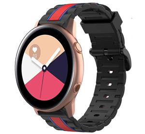 Strap-it Samsung Galaxy Watch Active Special Edition band (zwart/rood)