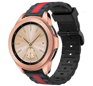 Strap-it Samsung Galaxy Watch 42mm Special Edition band (zwart/rood)