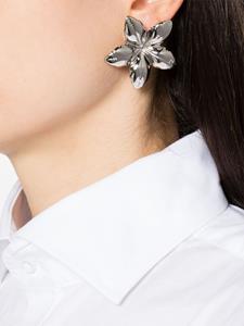 Marni floral-shaped polished earrings - Zilver
