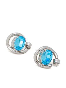 Marni crystal-embellished hoop earrings - Zilver