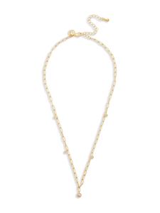 Kenneth Jay Lane cubic zirconia-pendant gold-plated necklace - Goud