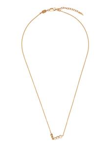 Missoma Articulated Reversible crystal-embellished necklace - Goud