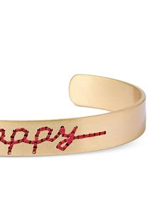 Roxanne Assoulin Happy Stitched cuff bracelet - Goud