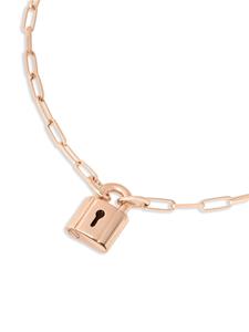 Dodo Lock sterling silver chain necklace - Goud