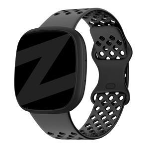 Bandz Fitbit Versa 4 sport band 'Sport Air' (zwart)
