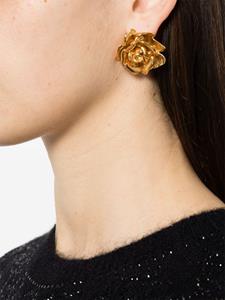 Blumarine post-back floral earrings - Goud