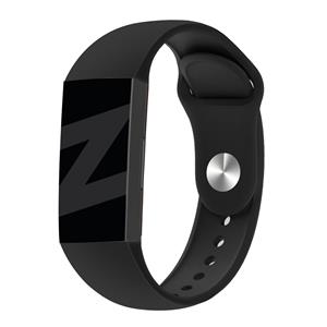 Bandz Fitbit Charge 4 sport band 'Classic' (zwart)