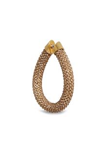 Rabanne Gold Pixel chainmail earrings - Goud