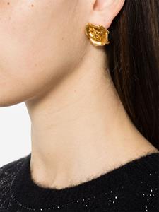 Blumarine logo-plaque polished-finish earrings - Goud