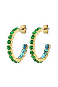 Dyrberg/Kern Holly Earring, Color: Gold/Green, Onesize, Women