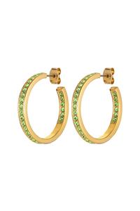 Dyrberg/Kern Justina Earring, Color: Gold/Green, Onesize, Women