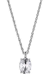 Dyrberg/Kern Barga Necklace, Color: Silver/Crystal, Onesize, Women