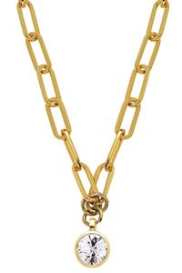 Dyrberg/Kern Lisanna Necklace, Color: Gold/Crystal, Onesize, Women