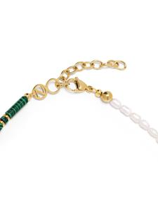 Nialaya Jewelry Choker met kralen - Groen