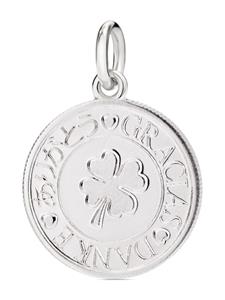Dodo coin sterling silver charm - Zilver