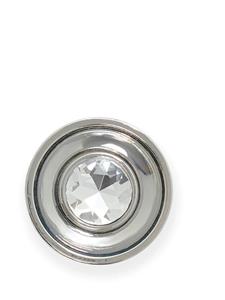 AREA crystal-embellished medallion earrings - Zilver