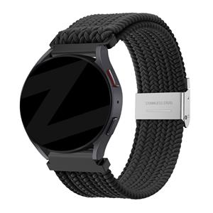 Bandz Huawei Watch GT 4 - 46mm gevlochten nylon band (zwart)